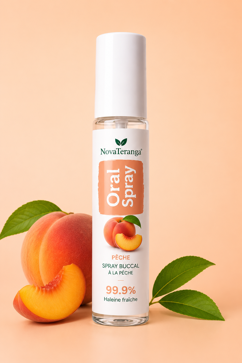 🍑 Spray Buccal Rafraîchissant NovaTeranga – Pêche