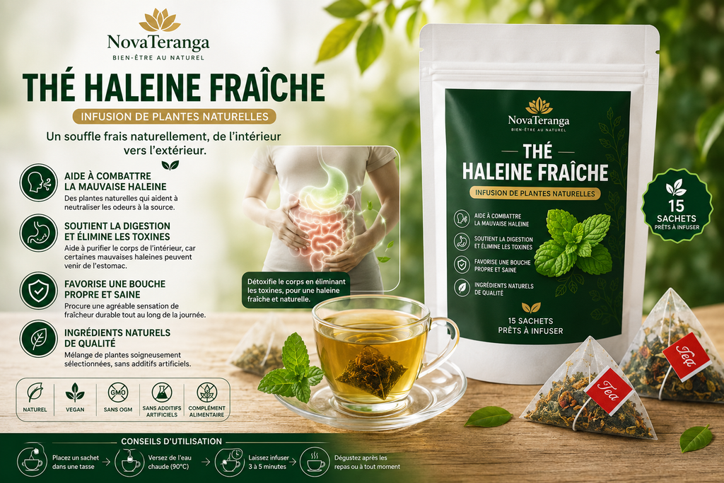 Thé Haleine Fraîche – Infusion Naturelle | 15 Sachets | NovaTeranga